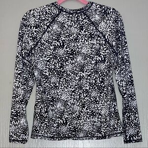 HURLEY RASH Guard springtime black size Med